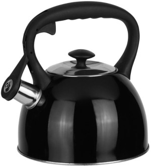 Czajnik 2,5 L Indukcja Gaz Emalia Czarny Kl40