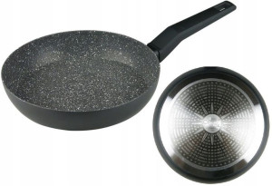 PATELNIA 22 CM KAMIENNA Granitowa INDUKCJA gaz