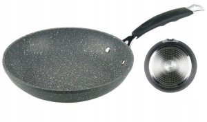 PATELNIA 20CM KAMIENNA Granitowa INDUKCJA GAZ t036