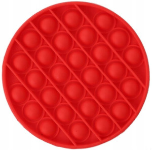 Popit okrągły po pit zabawka czerwony B2052