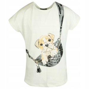BLUZKA T-shirt BAWEŁNA 164