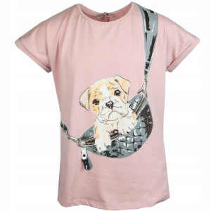 BLUZKA T-shirt BAWEŁNA 164
