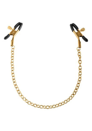 Stymulator-FF GOLD NIPPLE CHAIN CLAMPS
