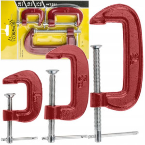 Ścisk Stolarski Zestaw Typ G Ściski 25 50 75 Mm