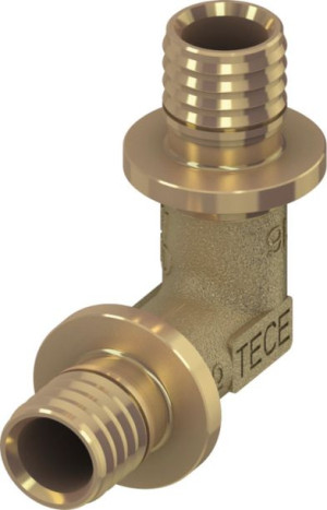 TECEflex 25 x 25 kolano 90° z mosiądzu do rur 767025