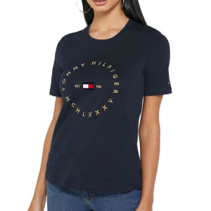 Tommy Hilfiger t-shirt koszulka damska granatowa WW0WW30103 XS