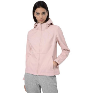 Softshell damski 4F kurtka H4L22 SFD001 jasny róż