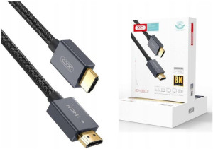 Pozłacany Kabel HDR HDMI 2.1 8K 4K 120Hz 1,5m