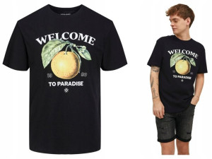 Koszulka T-shirt Męski Z Grafiką Jack&jons S