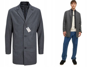 Płaszcz Męski Wełniany Jack&jones Roz. Xs