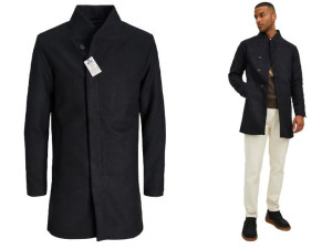 Wysoki Płaszcz Wełniany Jack&jones Collum Roz.s