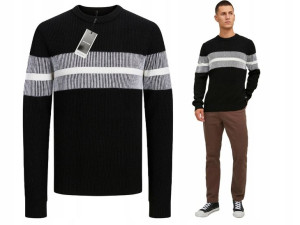 Męski Sweter Z Dzianiny Jack&jones Kelvin Roz.l