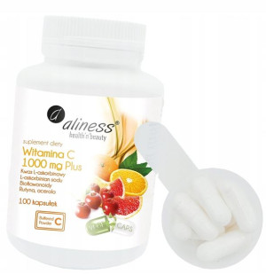 Aliness Witamina C 1000 Mg Rutyna 100 Kapsułek