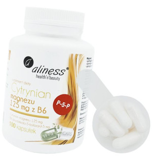 Aliness Cytrynian Magnezu Z B6 100 Kapsułek