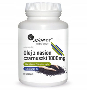 Aliness Olej Z Czarnuszki 1000mg 60 Kapsułek