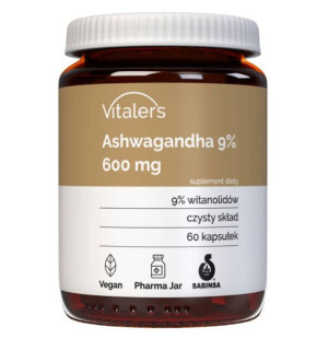 Vitalers Ashwaganda 600mg 9% Na Stres 60 Kapsułek