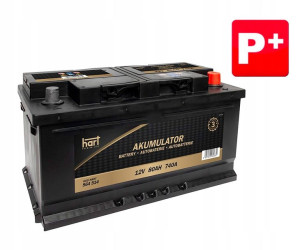 Akumulator 80ah 740a 315 X 175 X175 Mm / P+ / Hart