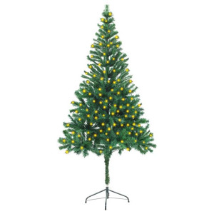 Sztuczna choinka ze stojakiem i LED, 180 cm, 564 gałązki