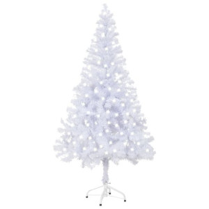 Sztuczna choinka ze stojakiem i LED, 120 cm, 230 gałązek