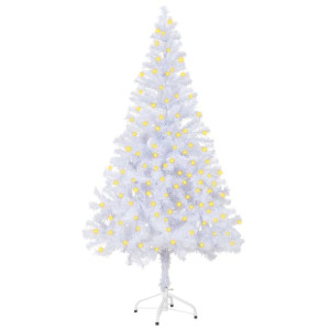 Sztuczna choinka ze stojakiem i LED, 150 cm, 380 gałązek