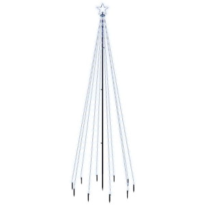 Choinka z kołkiem gruntowym, 310 zimnych białych LED, 300 cm