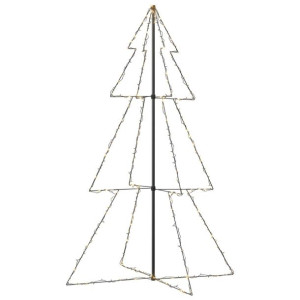 Ozdoba świąteczna w kształcie choinki, 240 LED, 118x180 cm
