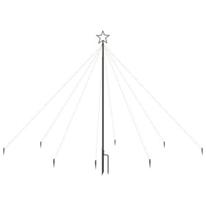 Choinka z lampek ułożonych w wodospad, 400 diod LED, 2,5 m