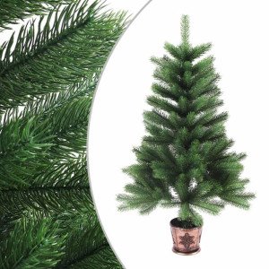 Sztuczna choinka z realistycznymi igłami, 90 cm, zielona