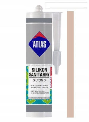 Atlas Silikon Sanitarny 019 Jasnobeżowy 280 Ml