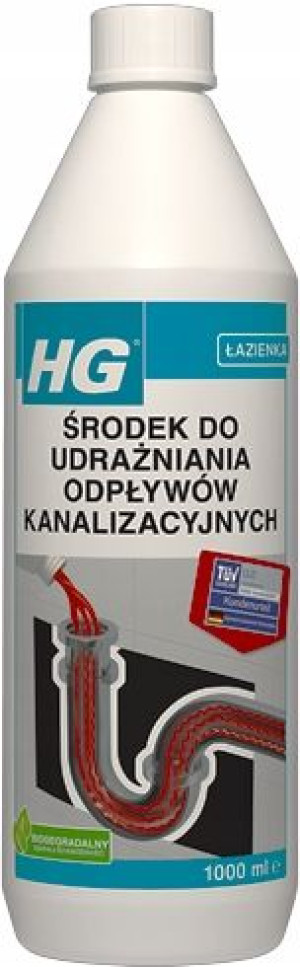 Hg Płyn Środek Do Udrażniania Rur Wc Kanalizy 1l