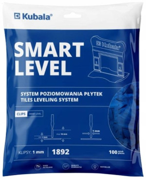 Kubala System Poziomowania Płytek Klipsy 1mm 100sz