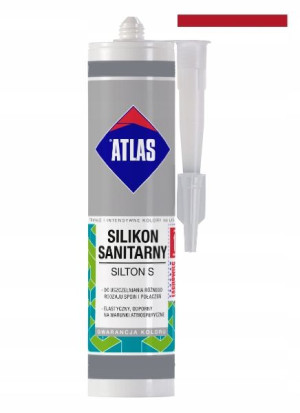 Atlas Silikon Sanitarny Silton 216 Czerwony 280 Ml