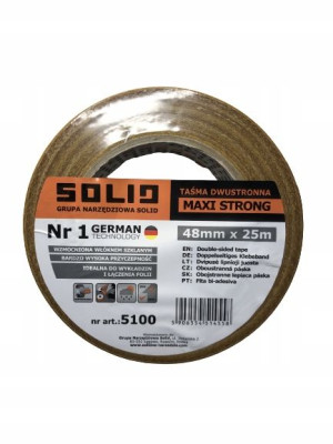 SOLID TAŚMA DWUSTRONNA maxi strong 48mmx25m 5100