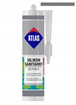 Atlas Silikon Sanitarny Silton 136 Srebrny 280 Ml
