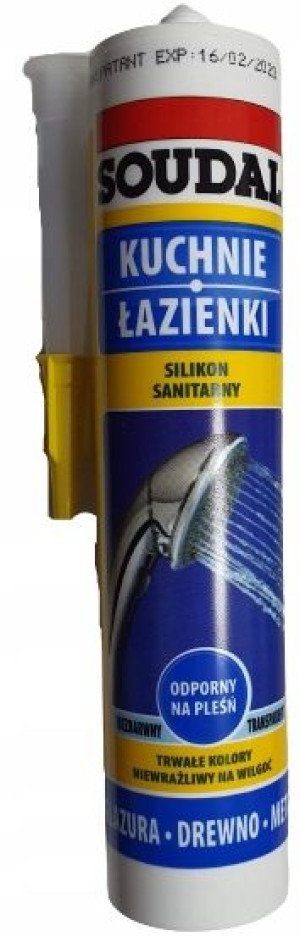 Soudal Silikon Sanitarny Bezbarwny 280 Ml