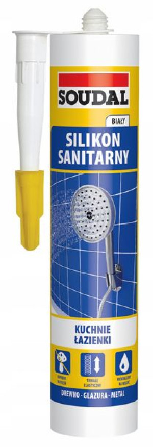 Soudal Silikon Sanitarny Biały Łazienkowy 280 Ml