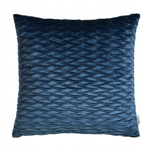 Poduszka dekoracyjna 45x45 ozdobna granatowa Savoy