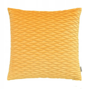 Poduszka dekoracyjna 45x45 musztardowa Savoy