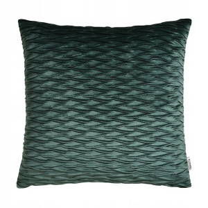Poduszka dekoracyjna 45x45 ozdobna zielona Savoy