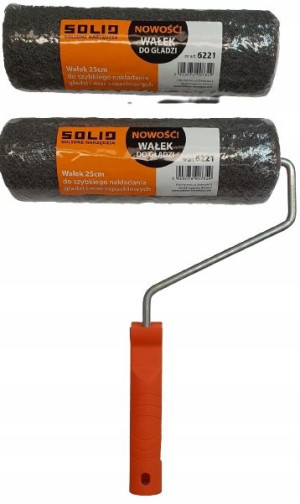 solid wałek do gładzi z rączką 25 cm - 2 sztuki