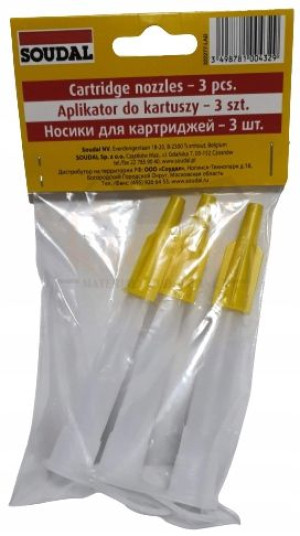 SOUDAL Końcówka do silikonu kartusza aplikator 3sz