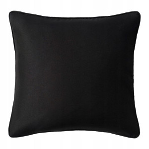 Poduszka dekoracyjna 45x45 ozdobna Aura czarna