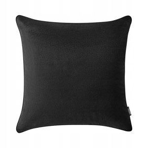 Poduszka dekoracyjna ozdobna 45x45 Lush czarna