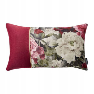 Poduszka dekoracyjna w kwiaty 30x50 Blossom bordo