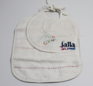 junior mon coeur blanc zestaw śliniaków 2 szt. jalla paris