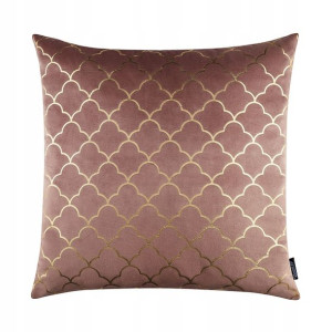 Poduszka dekoracyjna 45x45 welurowa Decore różowa