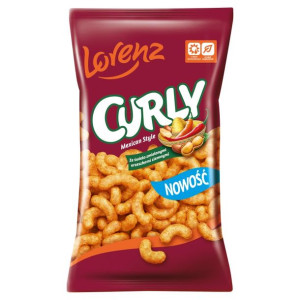 Lorenz Curly Mexican Style Chrupki kukurydziane z orzeszkami ziemnymi 120g