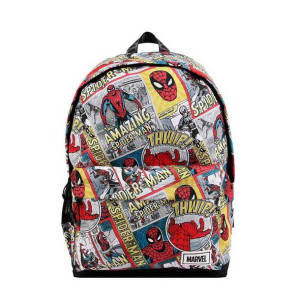 Plecak szkolny Spider-Man Comics Unisex Wielokomorowy