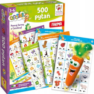 Gra edukacyjna 500 pytań Farma Carotina Lisciani