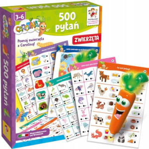 Gra edukacyjna 500 pytań Zwierzęta Lisciani